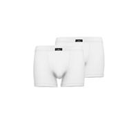 GÖTZBURG Herren Boxershorts, 2er Pack - X-lastic, Unterwäsche, Unterhosen, Logo, einfarbig, weiß, L Weiß