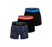 Boxershorts HAPPY SHORTS "Boxershort 3er Pack", Herren, Gr. L, bunt (neon colour splashes), Obermaterial: 95% Baumwolle CO. 5% Elasthan EL., Unterhosen (21568154-L) neon colour splashes