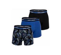 Boxershorts HAPPY SHORTS "Boxershort 3er Pack", Herren, Gr. M, bunt (hawaii), Obermaterial: 95% Baumwolle CO. 5% Elasthan EL., Unterhosen (65170501-M) hawaii
