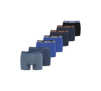 Boxershorts HEAD "Boxershort HEAD BASIC BOXER TRUNKS 7er Pack", Herren, Gr. XL, bunt (blau, schwarz, orange), Obermaterial: 95% Baumwolle CO. 5% Elasthan EL., Unterhosen (51673119-XL) blau, schwarz, o
