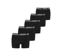Boxershorts HEAD "HEAD BASIC BOXER 5P ECOM", Damen, Gr. M, schwarz, Obermaterial: 95% Baumwolle, 5% Elasthan, unifarben, körpernah, Unterhosen, mit elastischem Logobund (74994554-M) schwarz