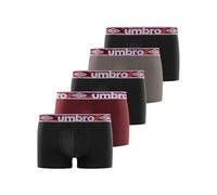 Boxershorts Herren 100% Baumwolle, Unterhosen Männer, Ultraweich (5er Pack), Schwarz/Rot/Grau, L