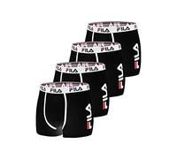 Fila Herren Boxer FI/1BCX4/FU5040 Boxershorts,4-er pack,black N, M