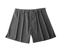 Boxershorts Herren Eisseide Mesh Unterhosen Bequeme Atmungsaktiv Heimhose Loungewear Trunk Unterwäsche Lockere Passform Herren Shorts Retroshorts