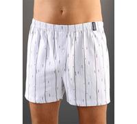 Boxershorts, Herren, Gr. 9, 2 Stk., weiß (2x weiß, bedruckt), 100% Baumwolle, Unterhosen (82326361-9) 2x weiß, bedruckt