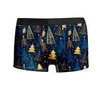 Boxershorts Herren Lustige Weihnachten Bedrucktes Unterhosen Atmungsaktiv Weihnachtsboxershort Männer Fashion Weihnachtsunterhose Weihnachts Retroshorts Freizeit Herrenunterwäsche
