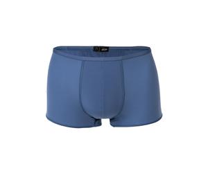 Boxershorts HOM "Boxershort 1er Pack", Herren, Gr. M, blau (midblau), Obermaterial: 76% Polyamid PA. 24% Elasthan EL., Unterhosen (74980249-M) midblau
