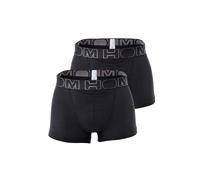 Boxershorts HOM "Boxershort HOM Boxerlines 2 2er Pack", Herren, Gr. L, schwarz, Obermaterial: 95% Baumwolle CO. 5% Elasthan EL., Unterhosen (70180535-L) schwarz