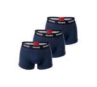 Boxershorts HUGO "Boxershort 3er Pack", Herren, Gr. M, blau, Obermaterial: 95% Baumwolle CO. 5% Elasthan EL., Unterhosen (48725006-M) blau