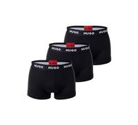Boxershorts HUGO "Boxershort 3er Pack", Herren, Gr. M, schwarz, Obermaterial: 95% Baumwolle CO. 5% Elasthan EL., Unterhosen (26389442-M) schwarz