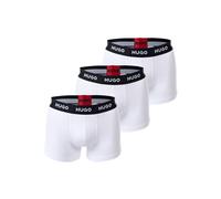 Boxershorts HUGO "Boxershort 3er Pack", Herren, Gr. M, weiß, Obermaterial: 95% Baumwolle CO. 5% Elasthan EL., Unterhosen (89393765-M) weiß