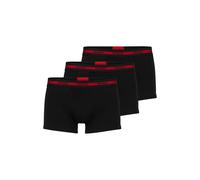 Boxershorts HUGO "Boxershort TRUNK TRIPLET PLANET 3er Pack", Herren, Gr. XL, schwarz, Obermaterial: 95% Baumwolle CO. 5% Elasthan EL., Unterhosen (94762229-XL) schwarz