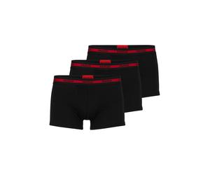 Boxershorts HUGO "Boxershort TRUNK TRIPLET PLANET 3er Pack", Herren, Gr. XL, schwarz, Obermaterial: 95% Baumwolle CO. 5% Elasthan EL., Unterhosen (94762229-XL) schwarz
