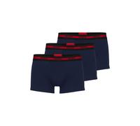 Boxershorts HUGO "Boxershort TRUNK TRIPLET PLANET 3er Pack", Herren, Gr. XXL, blau, Obermaterial: 95% Baumwolle CO. 5% Elasthan EL., Unterhosen (29819907-XXL) blau
