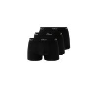 s.Oliver Herren Boxershorts, 3er Pack - Boxerbrief, Baumwoll-Stretch Schwarz S