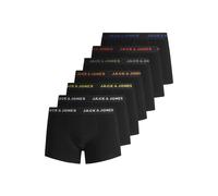 Boxershorts JACK & JONES "Boxershort JACBASIC TRUNKS 7 PACK 7er Pack", Herren, Gr. XXL, schwarz, Obermaterial: 95% Baumwolle CO. 5% Elasthan EL., Unterhosen (60875825-XXL) schwarz