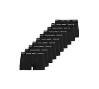 Boxershorts JACK & JONES "Boxershort JACHUEY TRUNKS 5 PACK 10er Pack", Herren, Gr. XXL, schwarz, Obermaterial: 95% Baumwolle CO. 5% Elasthan EL., Unterhosen (89089757-XXL) schwarz
