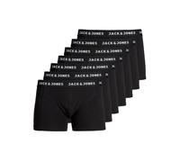 Boxershorts JACK & JONES "Boxershort JACHUEY TRUNKS 7 PACK 7er Pack", Herren, Gr. S, schwarz, Obermaterial: 95% Baumwolle CO. 5% Elasthan EL., Unterhosen (19960056-S) schwarz