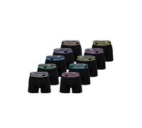 Boxershorts JACK & JONES "Boxershort JACLIMES SOLID TRUNKS 10 PACK 10er Pack", Herren, Gr. S, schwarz, Obermaterial: 95% Baumwolle CO. 5% Elasthan EL., Unterhosen (70620402-S) schwarz