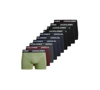 Trunk JACK & JONES "JACTIMOTHY SOLID TRUNKS 10 PACK", Damen, Gr. L, 10 Stk., sea spray pack:schwarz navy, schwarz navy, schwarz, schwarz, winetasting, schwarz, phantom, schwarz, schwarz, Jersey, Oberm