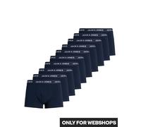 Jack & Jones Solid Boxer 10 Units Blau M Mann (Herstellerartikelnummer: 12189937-NavyBlazer/DetailNavyBlazer-M)