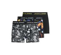 Jack & Jones Sugar Skull Boxershorts 3 Einheiten S Black / Detail Black / Blazing Yellow