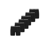 Boxershorts JOCKEY "Boxershort Cotton Stretch Boxer Trunk 6P 6er Pack", Herren, Gr. XL, schwarz, Obermaterial: 95% Baumwolle CO. 5% Elasthan EL., Unterhosen (82775519-XL) schwarz