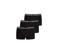 Boxershorts JOCKEY "Boxershort Cotton Stretch Short Trunk 3P 3er Pack", Herren, Gr. L, schwarz, Obermaterial: 95% Baumwolle CO. 5% Elasthan EL., Unterhosen (95425055-L) schwarz