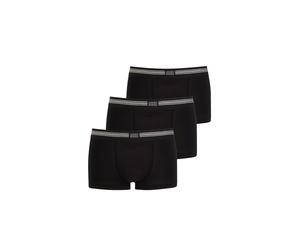 Boxershorts JOCKEY "Boxershort Cotton Stretch Short Trunk 3P 3er Pack", Herren, Gr. XL, schwarz, Obermaterial: 95% Baumwolle CO. 5% Elasthan EL., Unterhosen (95425055-XL) schwarz