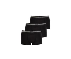 Boxershorts JOCKEY "Boxershort Cotton Stretch Short Trunk 3P 3er Pack", Herren, Gr. XXL, schwarz, Obermaterial: 95% Baumwolle CO. 5% Elasthan EL., Unterhosen (95425055-XXL) schwarz