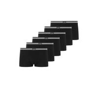 Boxershorts JOCKEY "Boxershort Cotton Stretch Short Trunk 6P 6er Pack", Herren, Gr. L, schwarz, Obermaterial: 95% Baumwolle CO. 5% Elasthan EL., Unterhosen (67488439-L) schwarz