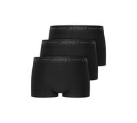 Boxershorts JOCKEY "Boxershort Everyday Seamfree Trunk 3P 3er Pack", Herren, Gr. L-XL, schwarz, Obermaterial: 78% Viskose CV. 18% Polyamid PA. 4% Elasthan EL., Unterhosen (42124458-L) schwarz