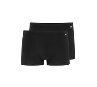 Boxershorts JOCKEY "Boxershort Modern Stretch Trunk 2P 2er Pack", Herren, Gr. M, schwarz, Obermaterial: 94% Baumwolle CO. 6% Elasthan EL., Unterhosen (89871507-M) schwarz