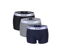 Boxershorts JOOP "Boxershort Everyday 3er Pack", Herren, Gr. L, blau (grau, schwarz, blau), Obermaterial: 95% Baumwolle CO. 5% Elasthan EL., Unterhosen (47832548-L) grau, schwarz, blau