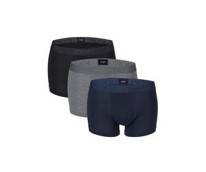Boxershorts JOOP "Boxershort Everyday 3er Pack", Herren, Gr. XL, blau (grau, schwarz, blau), Obermaterial: 95% Baumwolle CO. 5% Elasthan EL., Unterhosen (47102422-XL) grau, schwarz, blau