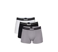 Boxershorts JOOP "Everyday", Herren, Gr. L, grau (schwarz), Single Jersey, Obermaterial: 95% Baumwolle, 5% Elasthan, körpernah, Unterhosen, ohne Eingriff und elastischem Logobund (85180531-L) schwarz