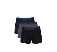 Boxershorts JOOP "Everyday", Herren, Gr. M, bunt (schwarz), Single Jersey, Obermaterial: 95% Baumwolle, 5% Elasthan, körpernah, Unterhosen, ohne Eingriff, Cornflower-Logobund, Baumwollmix (97524802-M)