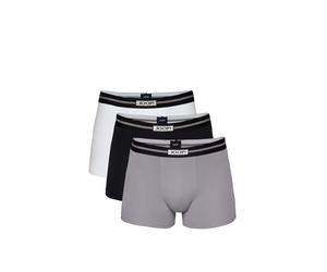 Boxershorts JOOP "Everyday", Herren, Gr. XL, grau (schwarz), Single Jersey, Obermaterial: 95% Baumwolle, 5% Elasthan, körpernah, Unterhosen, ohne Eingriff und elastischem Logobund (85180531-XL) schwar