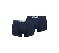Boxershorts LEVI'S "Boxershort 2er Pack", Herren, Gr. M, blau, Obermaterial: 95% Baumwolle CO. 5% Elasthan EL., Unterhosen (65601923-M) blau