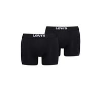 Boxershorts LEVI'S "Boxershort 2er Pack", Herren, Gr. S, schwarz, Obermaterial: 95% Baumwolle CO. 5% Elasthan EL., Unterhosen (38466914-S) schwarz