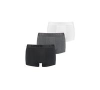 Boxershorts LEVI'S "Boxershort 3er Pack", Herren, Gr. S, schwarz (schwarz, grau), Obermaterial: 95% Baumwolle CO. 5% Elasthan EL., Unterhosen (13269510-S) schwarz, grau