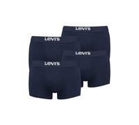 Boxershorts LEVI'S "Boxershort 4er Pack", Herren, Gr. L, blau, Obermaterial: 95% Baumwolle CO. 5% Elasthan EL., Unterhosen (71367016-L) blau