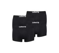 Boxershorts LEVI'S "Boxershort 4er Pack", Herren, Gr. M, schwarz, Obermaterial: 95% Baumwolle CO. 5% Elasthan EL., Unterhosen (96836567-M) schwarz