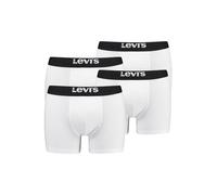 Boxershorts LEVI'S "Boxershort 4er Pack", Herren, Gr. S, weiß, Obermaterial: 95% Baumwolle CO. 5% Elasthan EL., Unterhosen (56645503-S) weiß