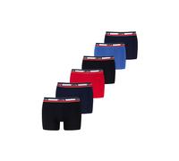 Boxershorts LEVI'S "LEVIS MEN REPEAT SPW LOGO BOXER BRIEF", Herren, Gr. XL, schwarz, rot, blau, Single Jersey, Obermaterial: 95% Baumwolle, 5% Elasthan, körpernah, Unterhosen, ohne Eingriff, Logobund