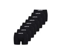 Boxershorts LEVI'S "Boxershort SOLID BASIC BOXER BRIEF ORG CO 4P ECOM 8er Pack", Herren, Gr. XXL, schwarz, Obermaterial: 95% Baumwolle CO. 5% Elasthan EL., Unterhosen (90157446-XXL) schwarz