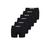 Levi's Boxer Unterwäsche Herren 6er Pack, Schwarz, L