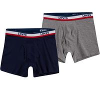 Levi's Kids Jungen Sportswear Logo Briefs 9l0130 Pack of 2 Boxershorts, Grey Heather, 12 Jahre EU