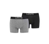 Levi's Optical Illusion Organic Cotton Boxershorts grau/schwarz (2er-Pack) - L