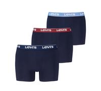 Boxershorts LEVI'S "LEVIS MEN REPEAT LOGO BOXER BRIEF", Herren, Gr. XL, navy, color combo, Obermaterial: 95% Baumwolle, 5% Elasthan, körpernah, Unterhosen (55897504-XL) navy, color combo